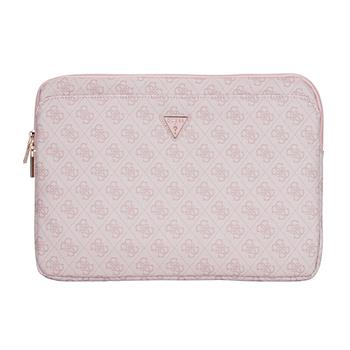 Guess PU 4G Triangle Logo Obal pro Notebook 14'' Pink