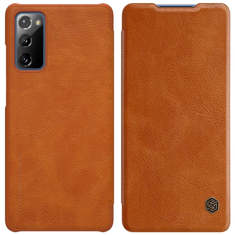 Obrázok Nillkin Qin pro Samsung Galaxy S20 FE Brown (6902048205970)