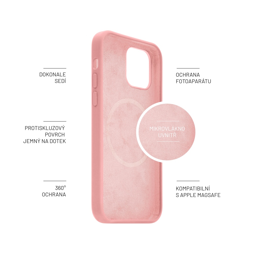 FIXED MagFlow Apple iPhone 14+ , růžový
