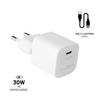 FIXED nab.,USB-C, USB-C/Lightning,1.2m, MFI, 30W