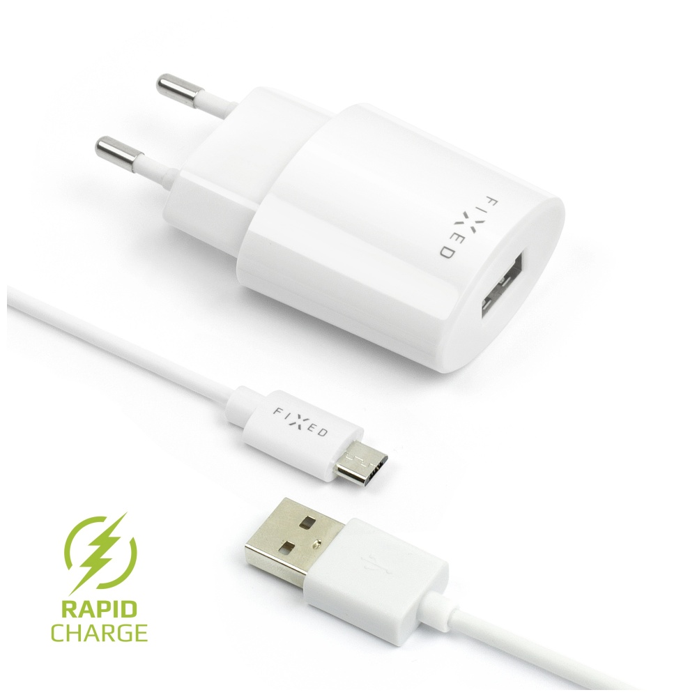 Obrázok FIXED Rapid Charge Travel USB bílá (FIXC-UM-WH)