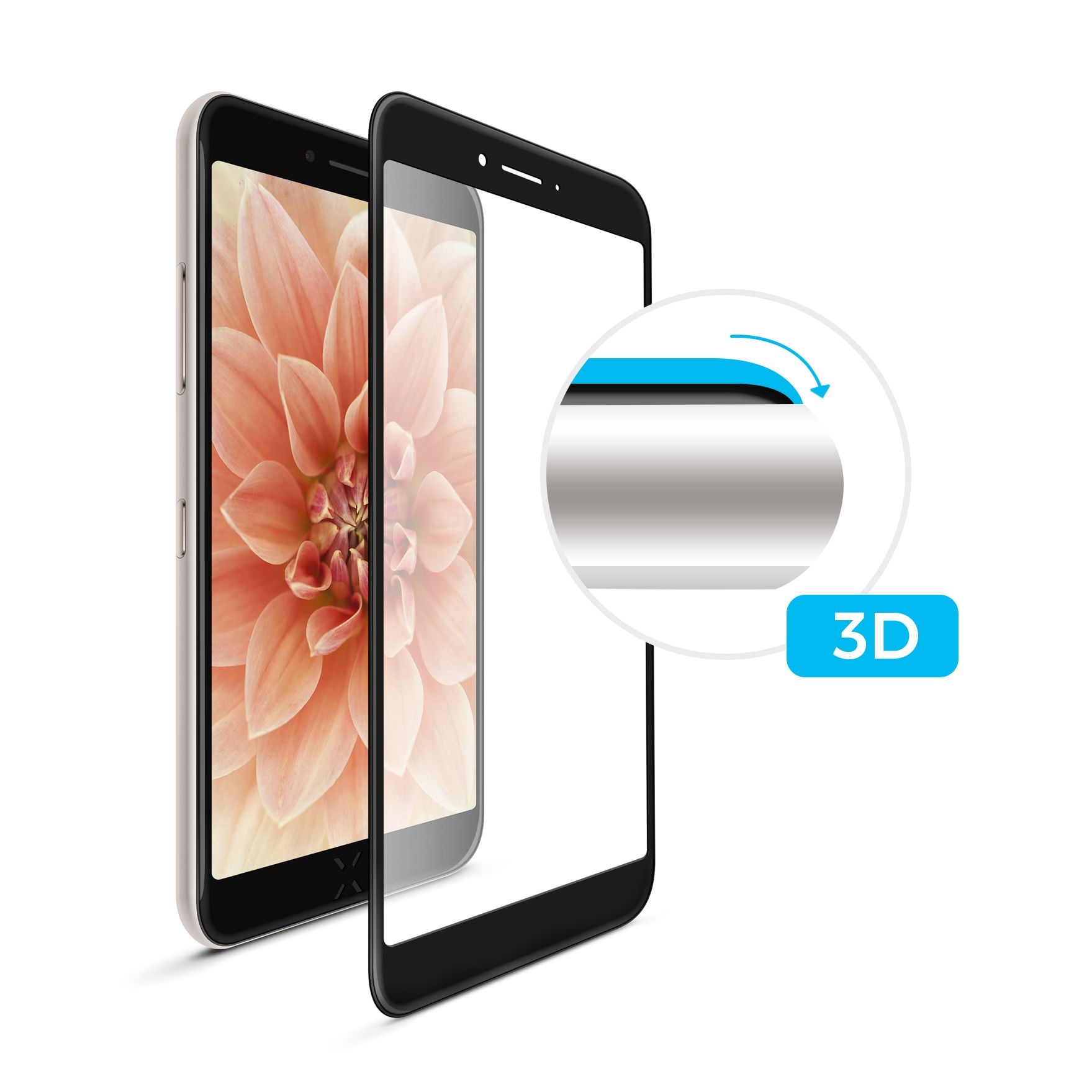 3D sklo FIXED iPhone XS Max/11 Pro Max, plné lepení,černé