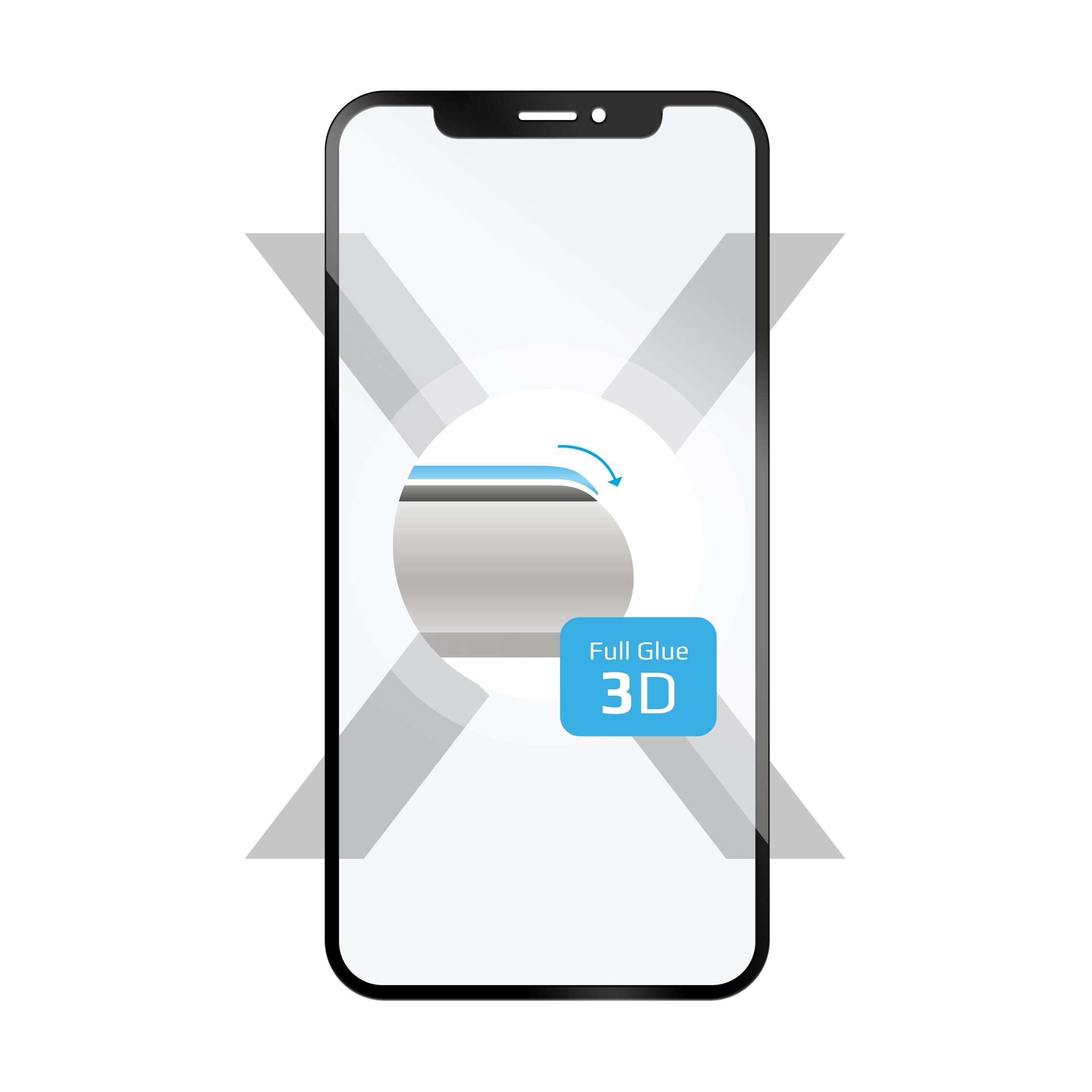 Obrázok FIXED 3D FullGlue-Cover pro Samsung Galaxy A50/A50s s lepením přes celý displej černé (FIXG3D-458-BK)