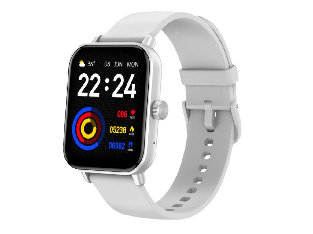 CARNEO Versa HR+/Silver/Sport Band/White