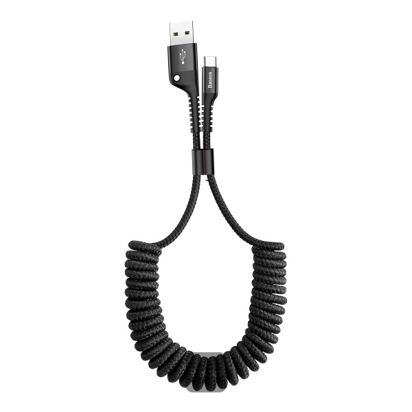 Baseus datový kabel Fish-eye USB/USB-C 1m 2A černý