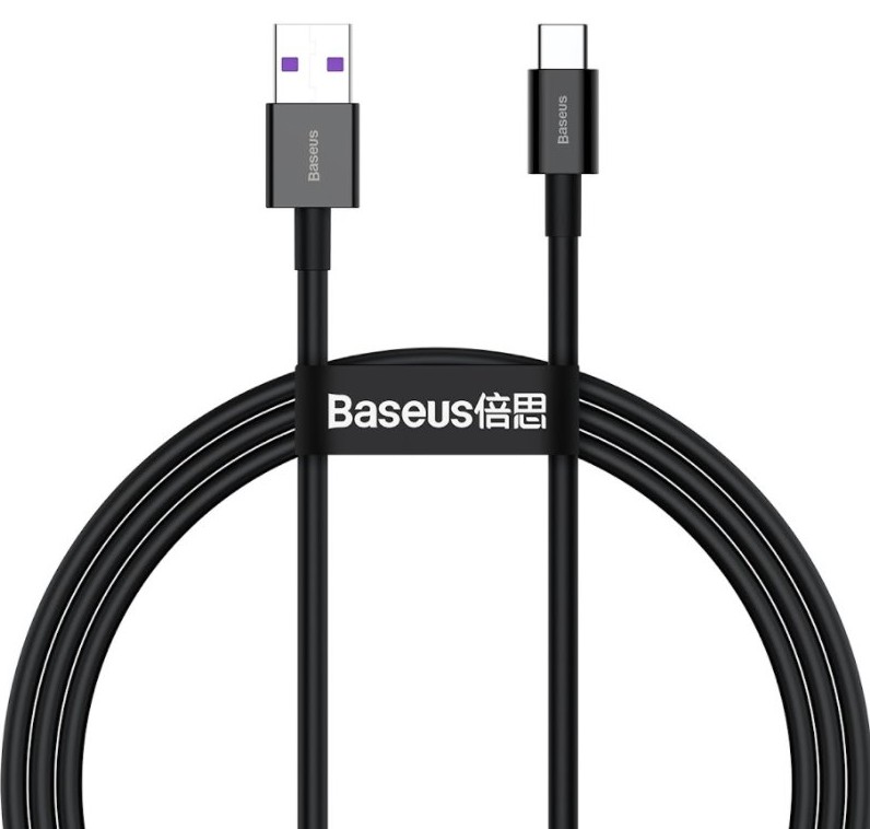 Baseus datový kabel Superior USB-C 1m 6A 66W černý