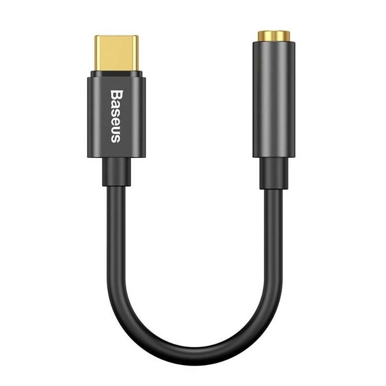 Baseus audio adaptér z USB-C na Jack 3,5mm černý