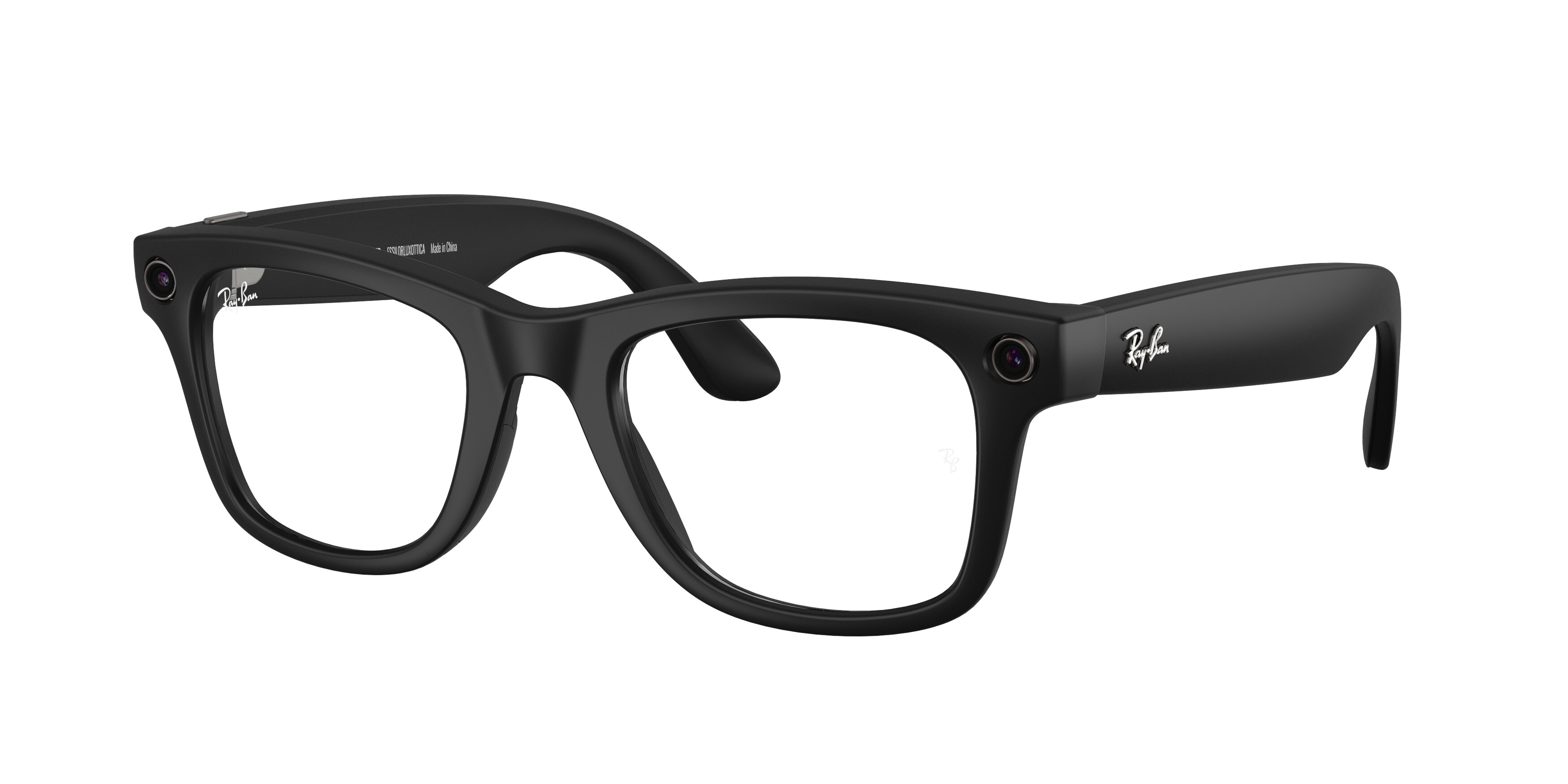 Gen 2 RAY-BAN | META WAYFARER Bridge & nosepads High Bridge Fit  Frame Matte Black Lenses Clear