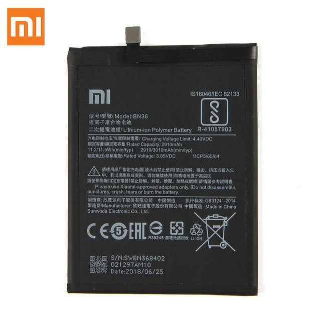 Obrázok BN36 Xiaomi Original Baterie 3010mAh (Bulk)