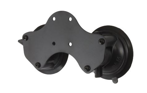 RAM Mounts úchyt se dvěma přísavkami na sklo o průměru 84 mm, AMPS vzor děr, RAM-B-189BU