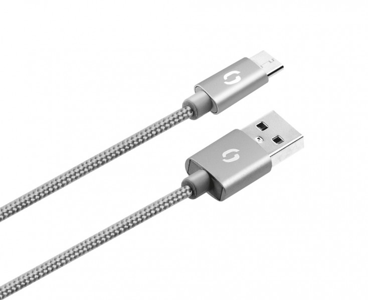 Obrázok ALIGATOR PREMIUM Datový kabel 2A, Micro USB šedý DATKP02