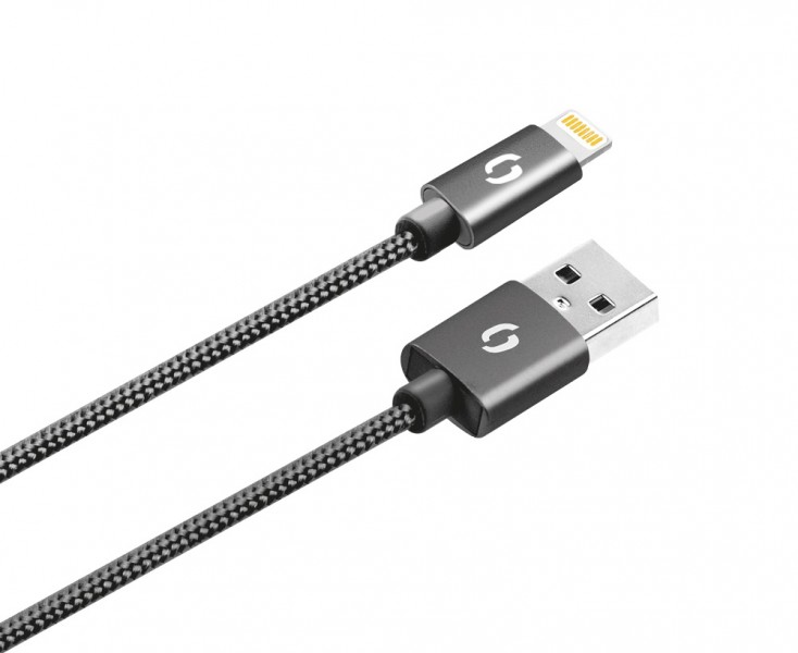 Obrázok ALIGATOR PREMIUM Datový kabel 2A, Lightning černý DATKP04