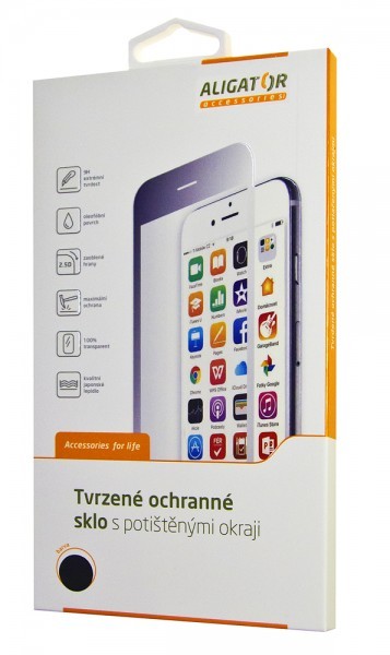 Obrázok Aligator ochranné sklo PRINT pro Xiaomi Redmi 8A černá GLP0085