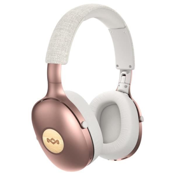 MARLEY Positive Vibration XL Bluetooth® 5.0 - Copper, sluchátka přes hlavu s ovladačem a mikrofonem
