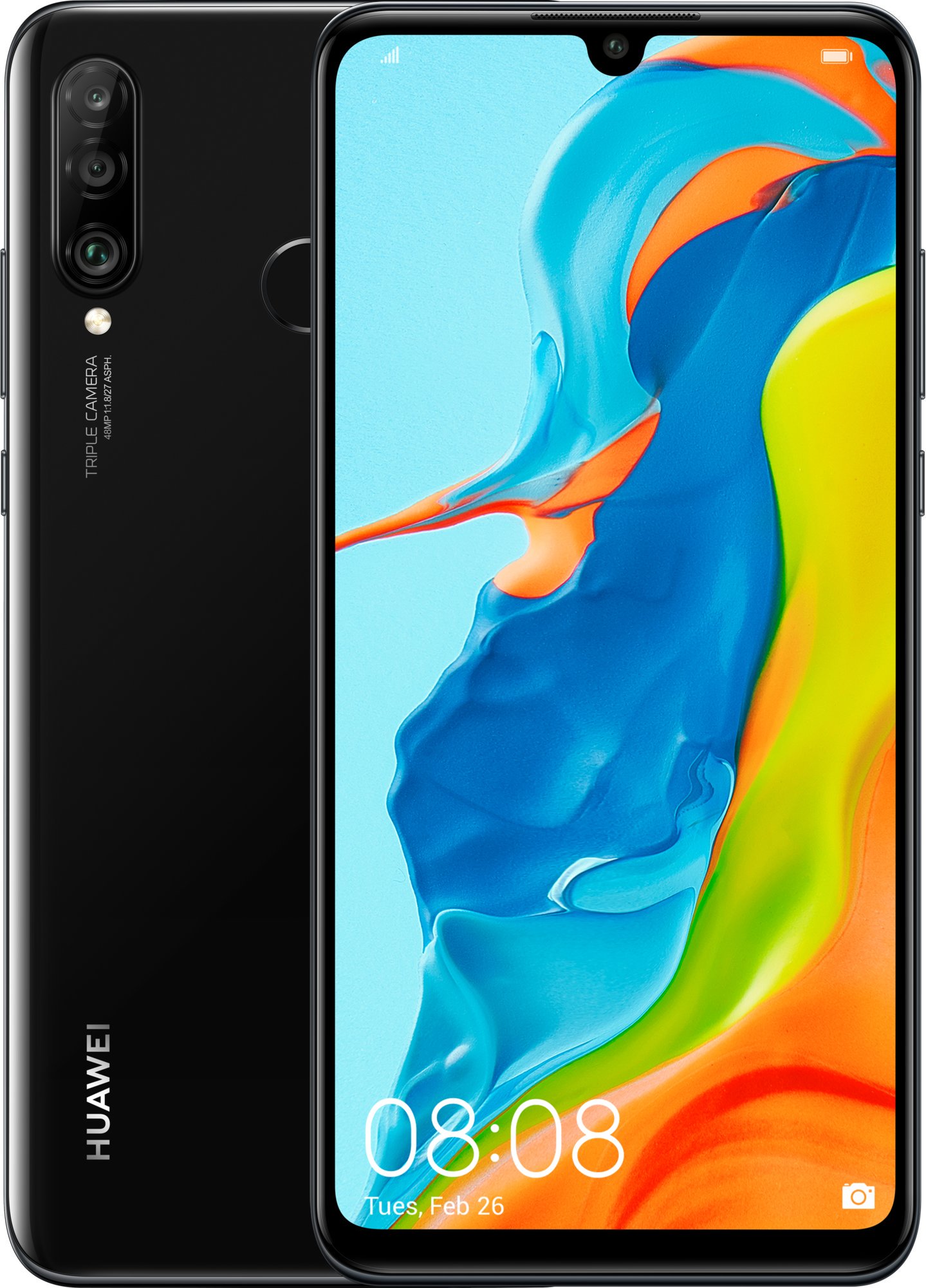 Obrázok Huawei P30 Lite 128GB Dual Sim Midnight Black SP-P30LDSBOM