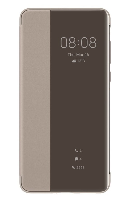 Obrázok Huawei Original S-View Puzdro Khaki pre P40 (51993705)