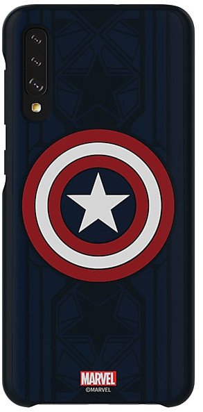 Obrázok Samsung Smart Cover Captain America pro Galaxy A50 (GP-FGA505HIBLW) modrý