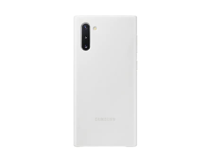 Obrázok Samsung Kožený zadný kryt na Galaxy Note10 biely (EF-VN970LWEGWW)