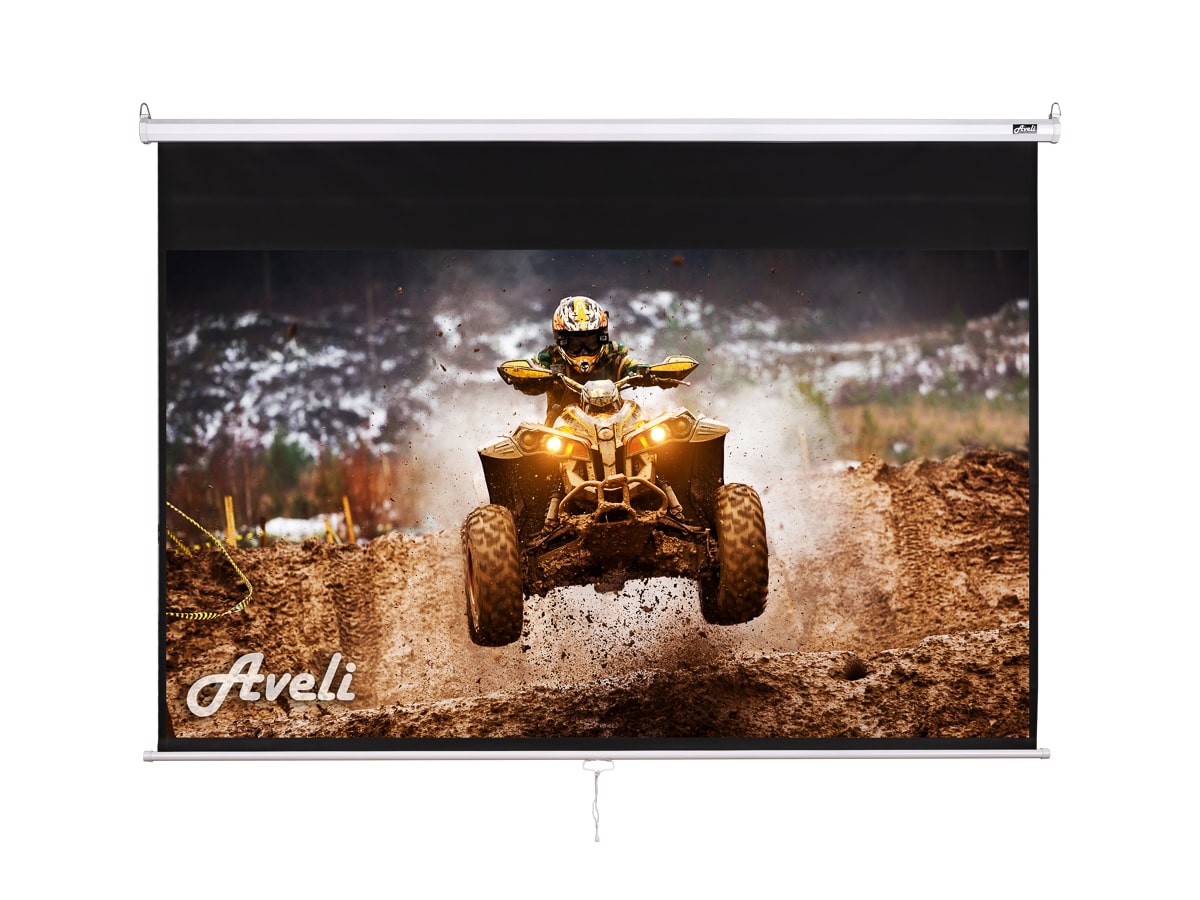 Nástěnné projekční plátno AVELI, 266x150cm (16:9)