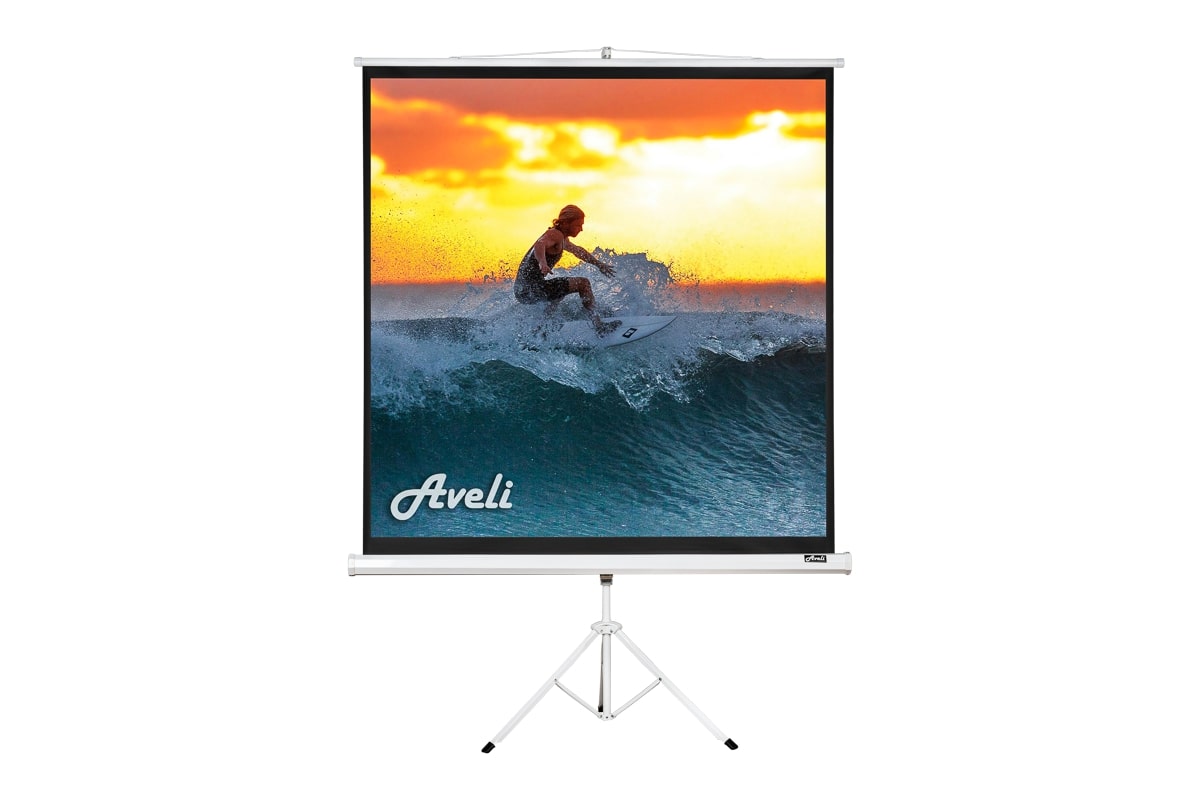 Projekční plátno Aveli stativ, 130x130 (1:1)