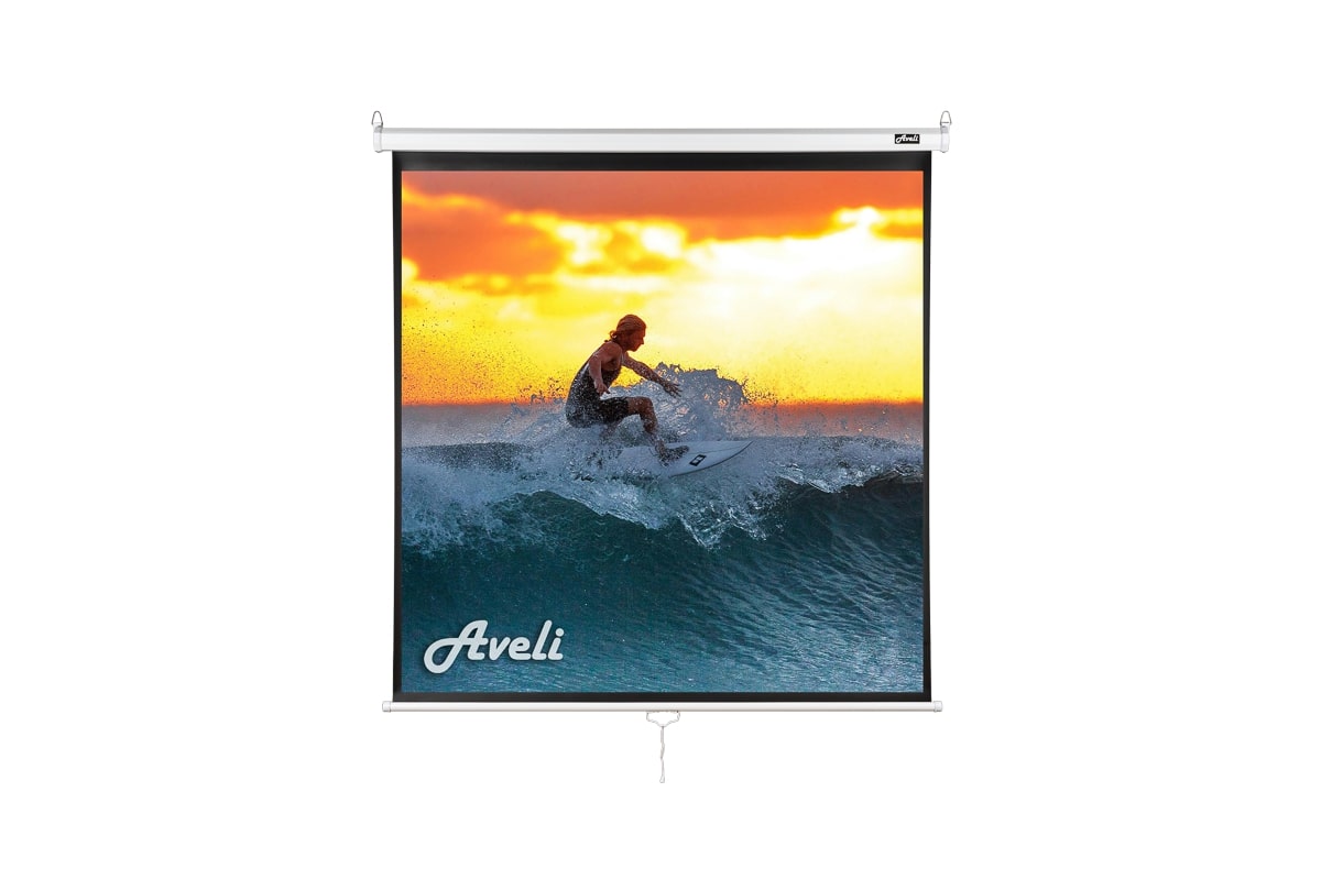 Nástěnné projekční plátno Aveli, 152x152cm (1:1)