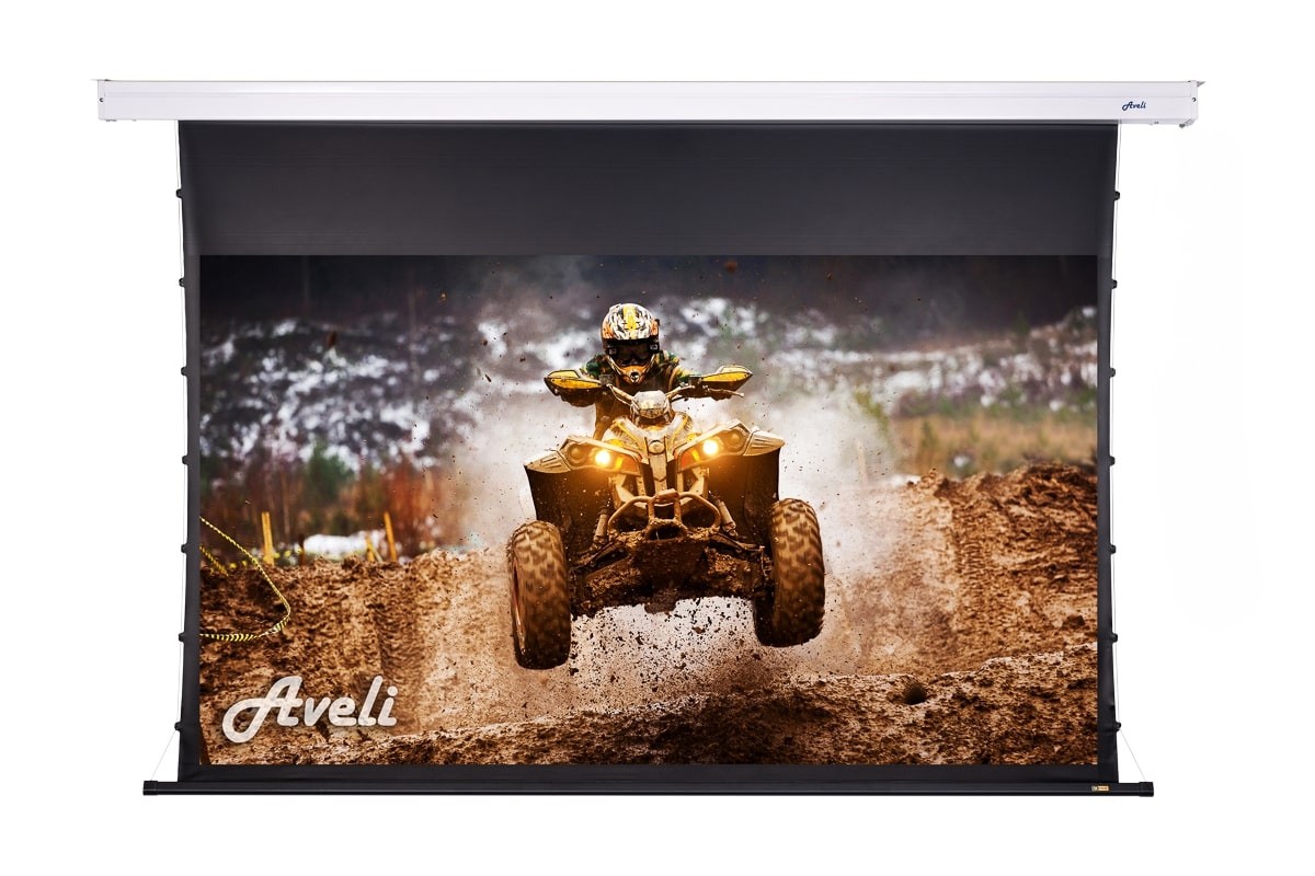 Nástěnné plátno AVELI PREMIUM,metal,221x124(16:9) 100''