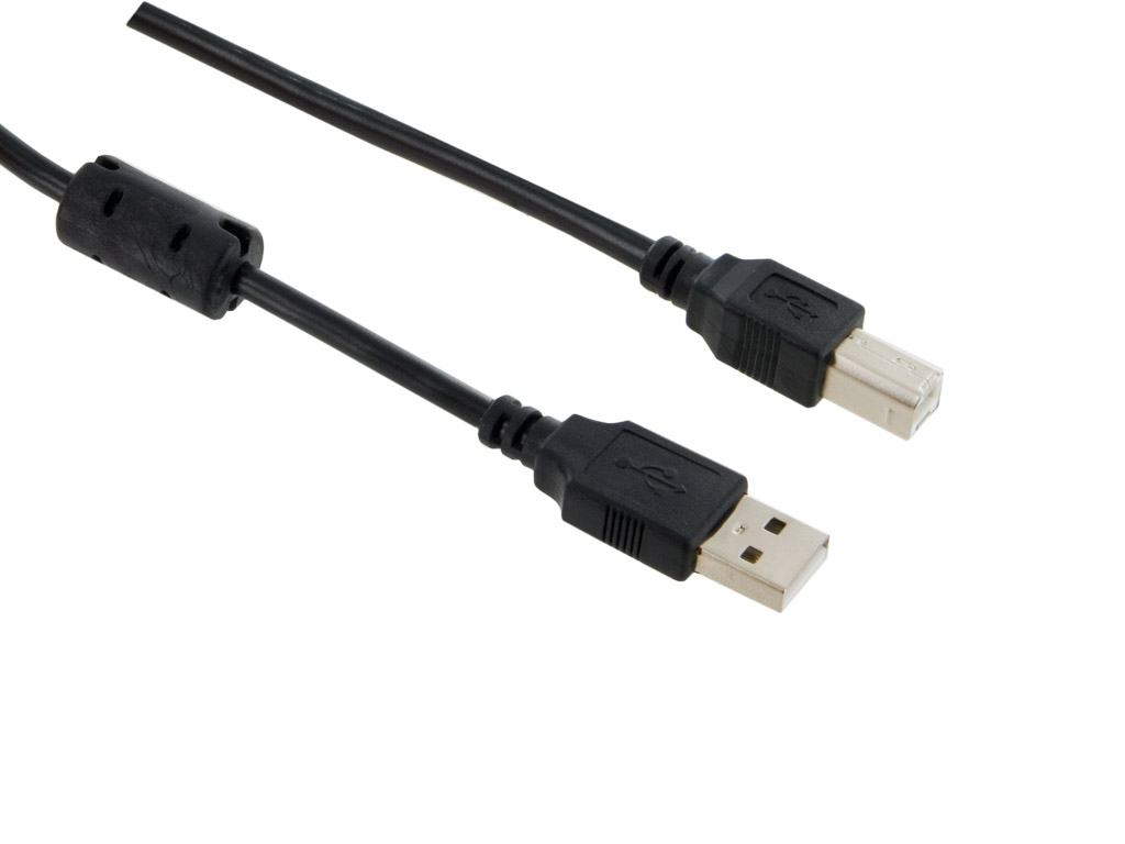 4World Kabel USB 2.0 AM-BM 5.0m HQ Black