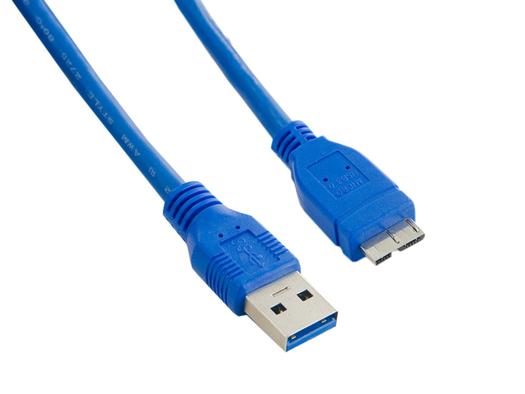 Obrázok 4World Kabel USB 3.0 AM-Micro BM 1.5m Blue 08962