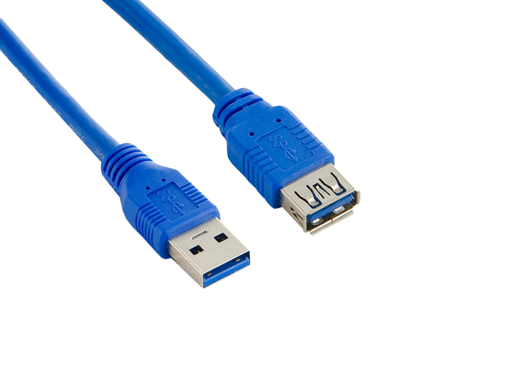 Obrázok 4World Kabel USB 3.0 AM-AF 1.8m Blue 08955