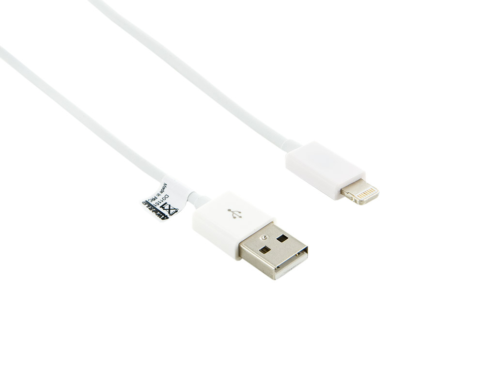 Obrázok 4World Datový kabel Lightning iP5/6 1.0m White 08928