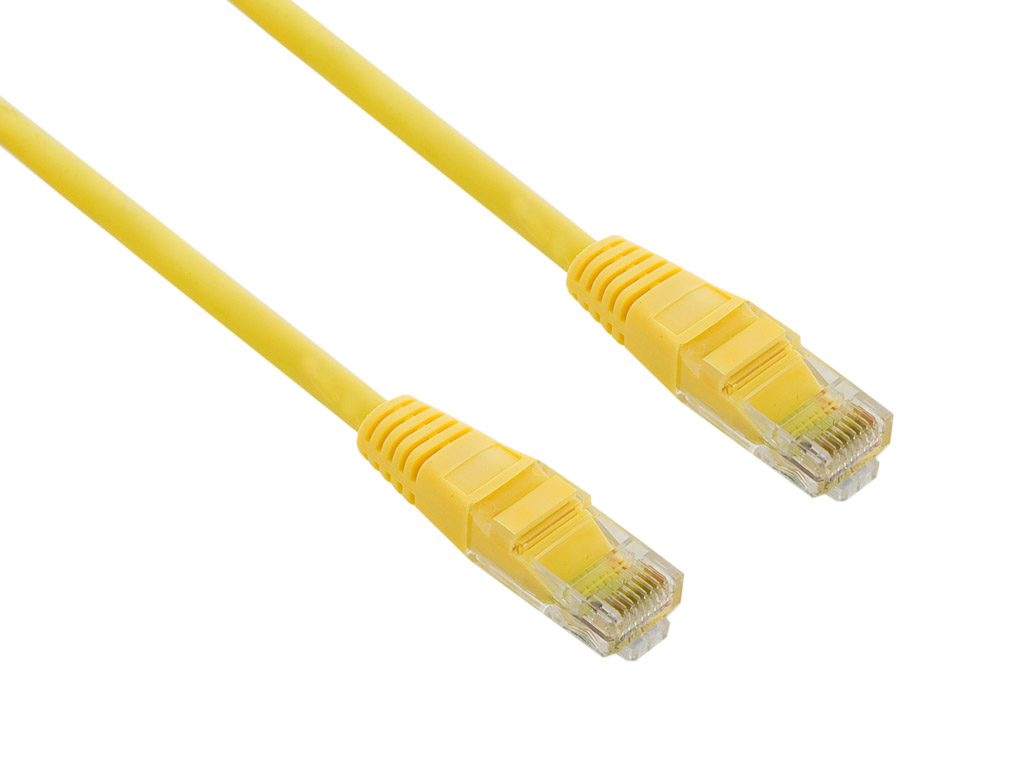 Obrázok 4World Patch kabel RJ45 Cat5 UTP 1.0m Yellow 04729