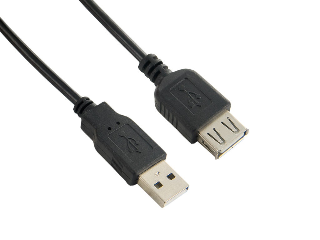 4World Kabel USB 2.0 AM-AF 3.0m Black