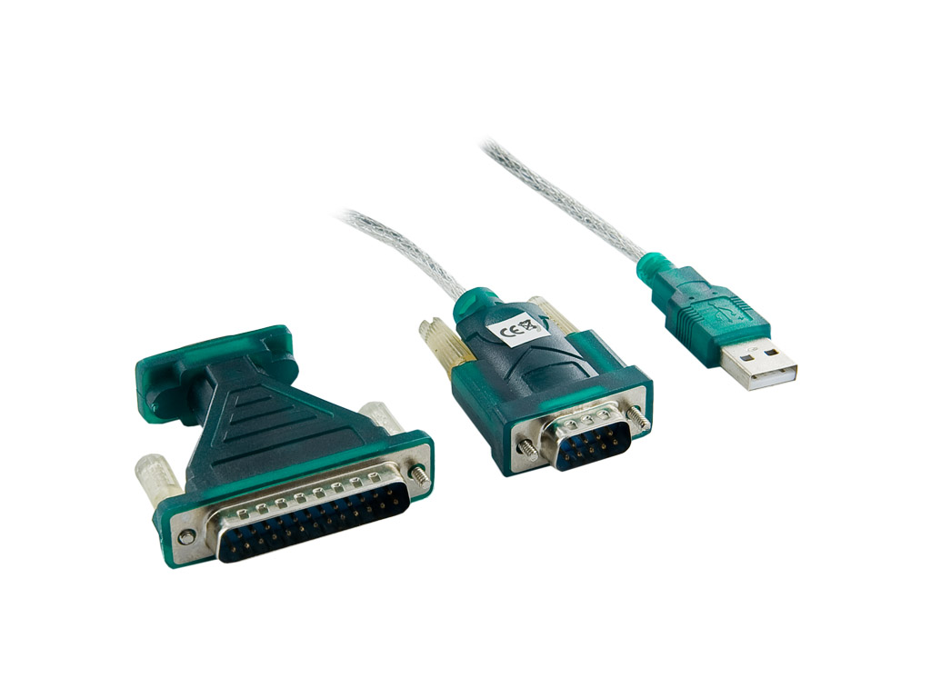 Obrázok 4World Adaptér USB na Serial port DB9 a DB25 01434