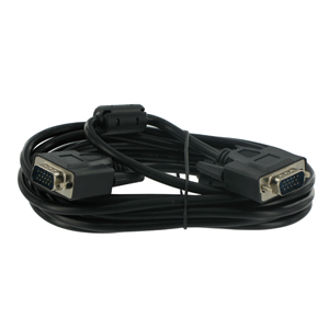 Obrázok 4World Kabel SVGA 15M-15M Ferryt 1.8m Black 04684