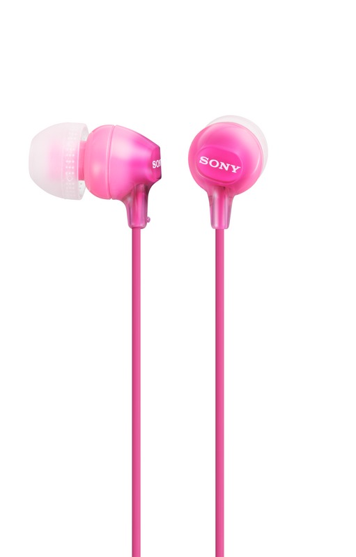 SONY sluchátka MDR-EX15LP, růžové