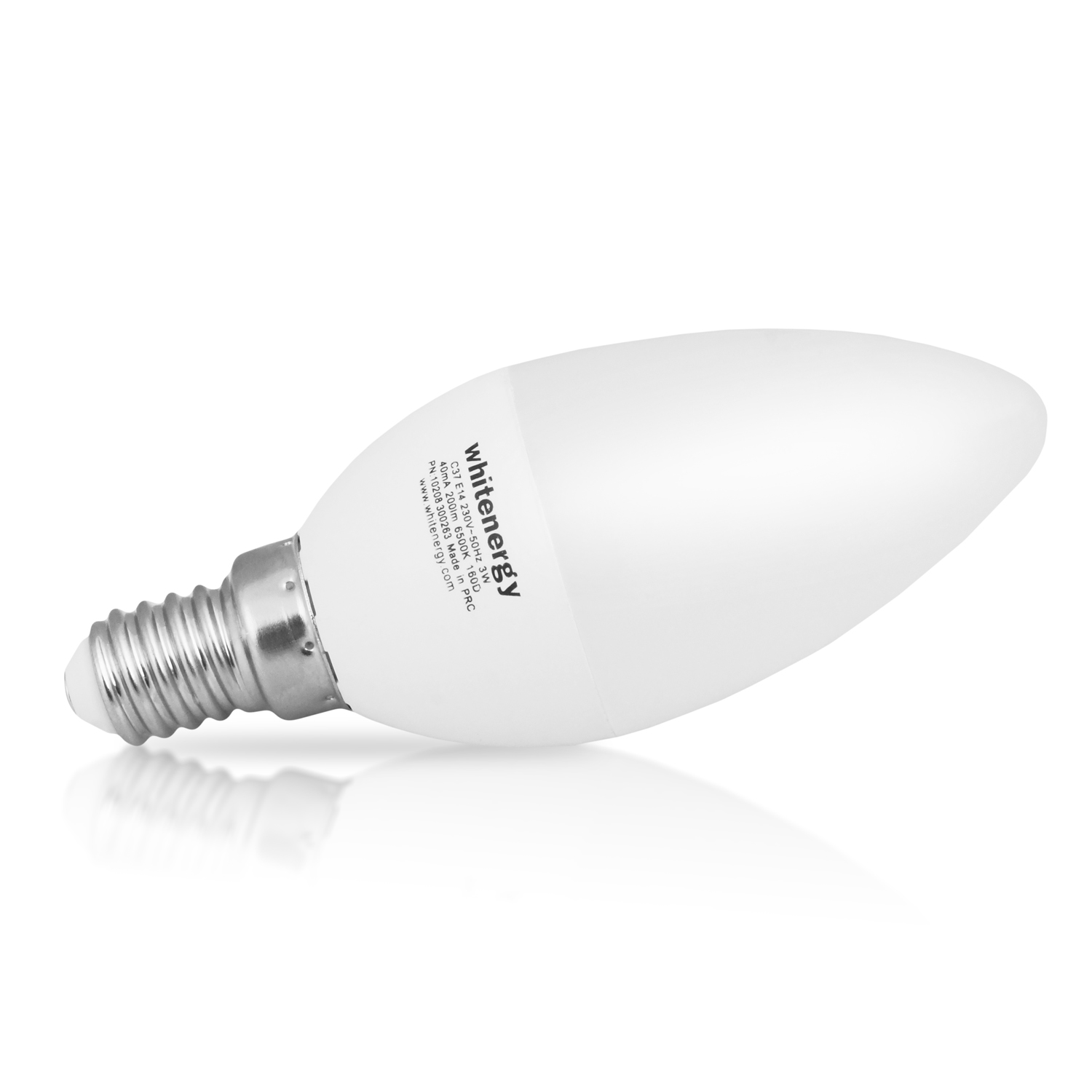 WE LED žárovka SMD2835 C37 E14 3W teplá bílá