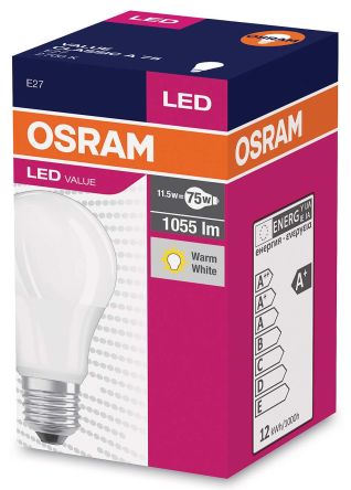 Osram LED žárovka E27 11,5W 2700K 1055lm VALUE A75-klasik matná