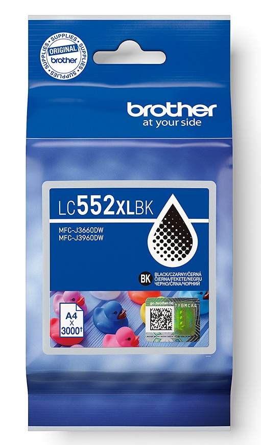 Brother LC-552XLBK - inkoust černý XL