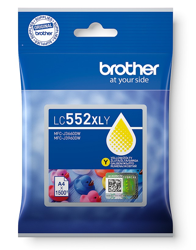 Brother LC-552XLY - inkoust žlutý XL