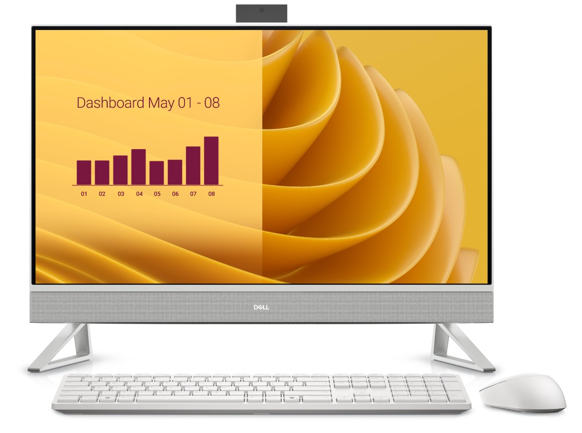 Dell/27 All-in-One EC27250/27''/FHD/T/7-150U/16GB/1TB/Intel int/W11P/Bílá/3RNBD