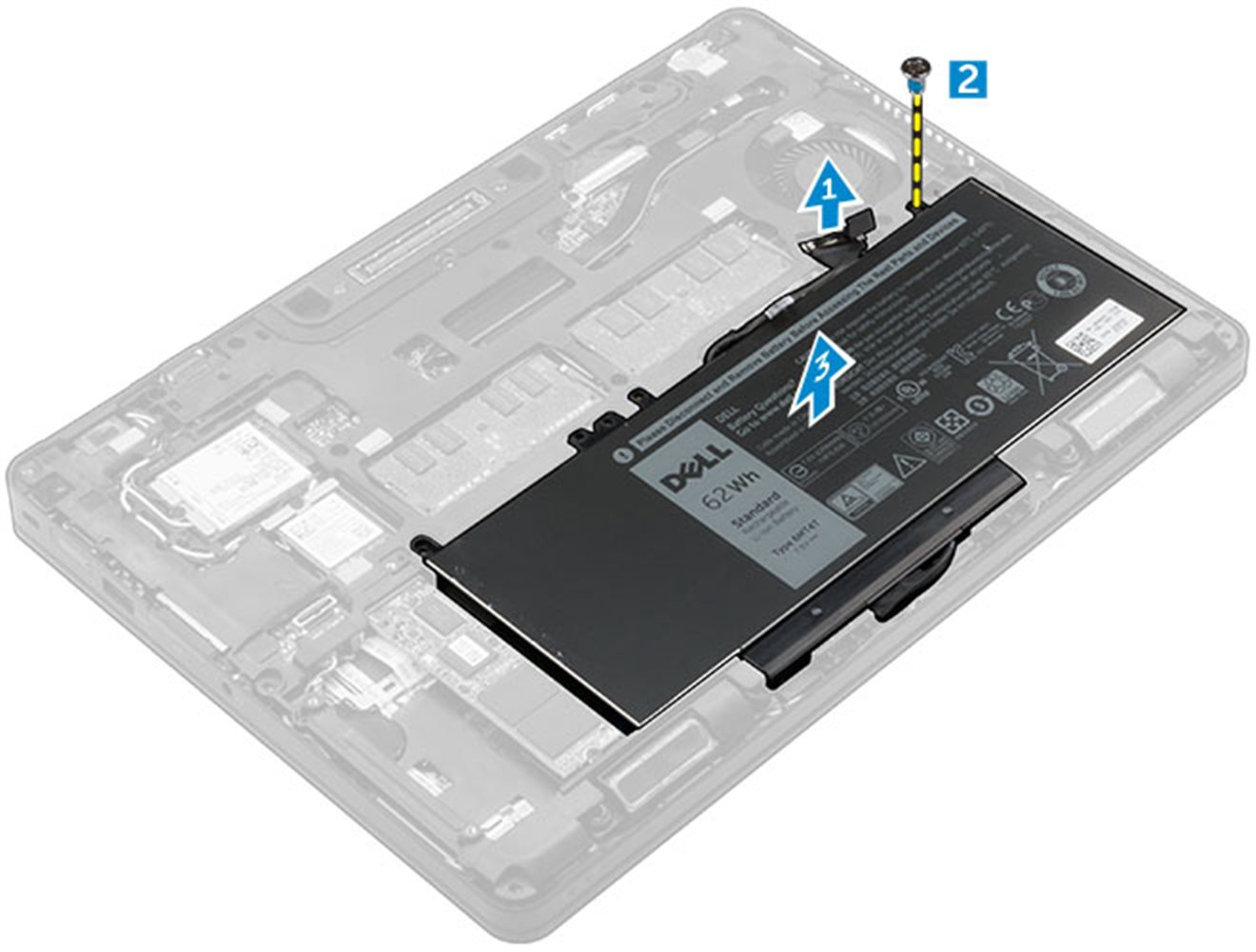 Dell Baterie 4-cell 62W/HR LI-ON pro Latitude E5270, E5470, E5570