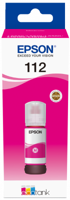 Obrázok Epson 112 EcoTank Pigment Magenta ink bottle purpurová (C13T06C34A)