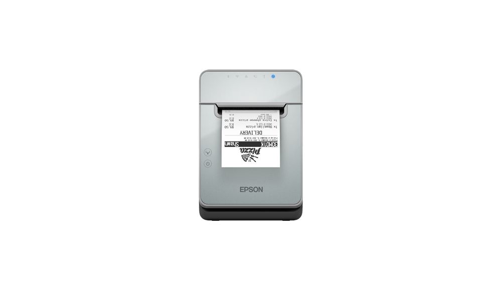 Epson TM-L100 (101): USB + Ethernet + Serial, Black, PS, EU, Liner-Free