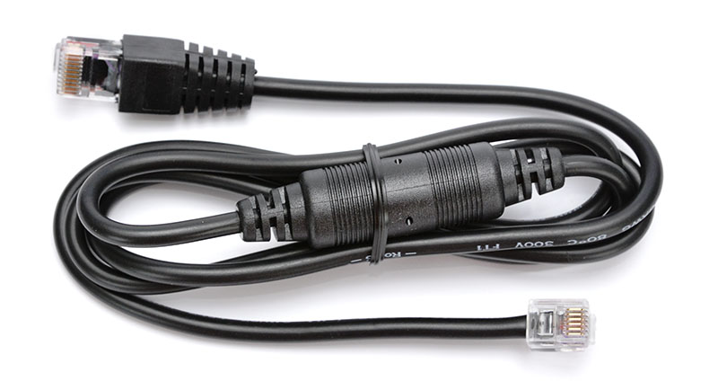 Kabel RJ12 24V pro STARŠÍ pokladní zásuvky C4x0A a tiskárnu, 1,1 m, černý
