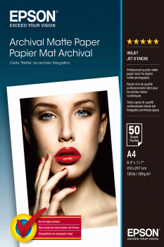 EPSON A4, Archival Matte Paper (50listů)