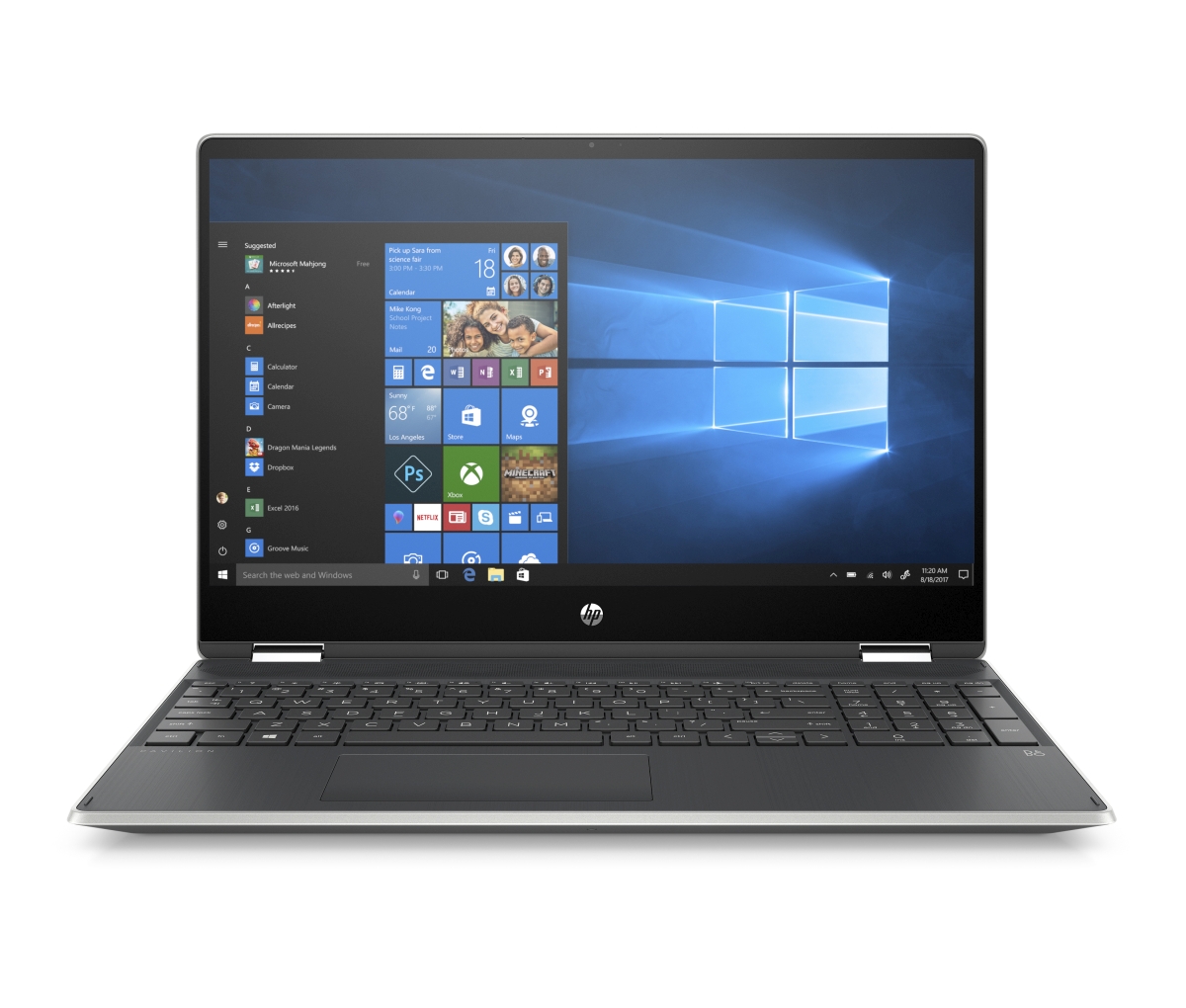 Obrázok HP Pavilion x360 15-dq1005nc, Core i7-10510U quad, 15.6 FHD Antiglare slim IPS Narrow Border, 16GB DDR4 1DM 2666, SSD 512GB PCIe , Intel UHD Graphics - UMA, NON ODD, Wifi intel ac 2x2 MU-MIMO + BT 5, Backlit keyboard, Windows 10 Home 64bit, 2-2-0, Na (1Q0