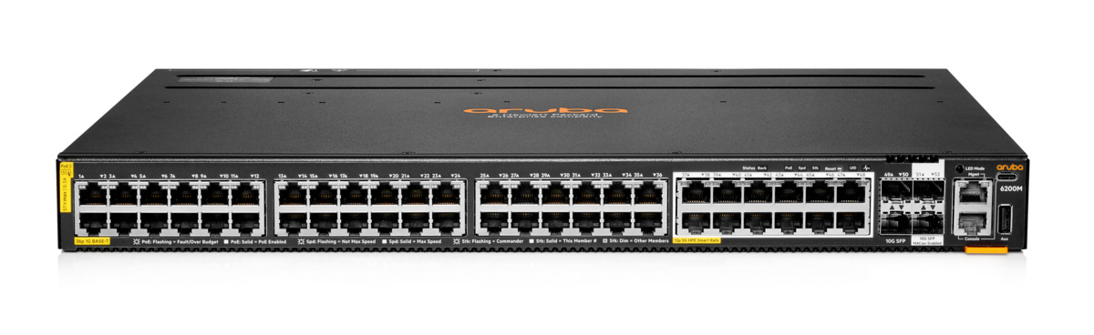 Aruba 6200M 36G 12SR5 CL6 PoE 4SFP+ Sw