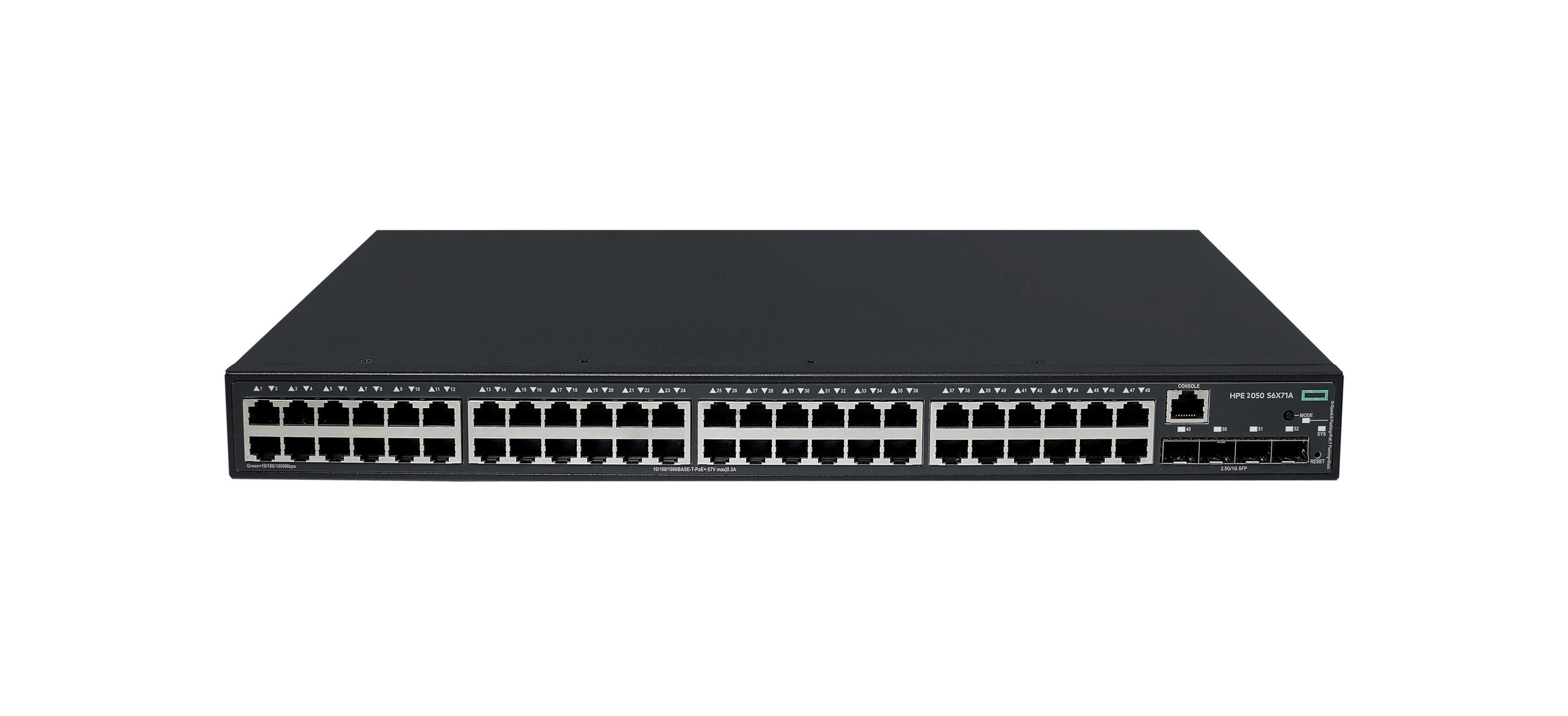 HPE NW CW 2050 48G PoE+ 4F 410W Switch
