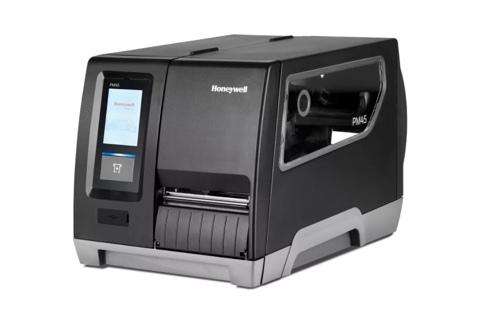 PM45 - FullTouch, 600 dpi, LTS, rewinder, parallel interface