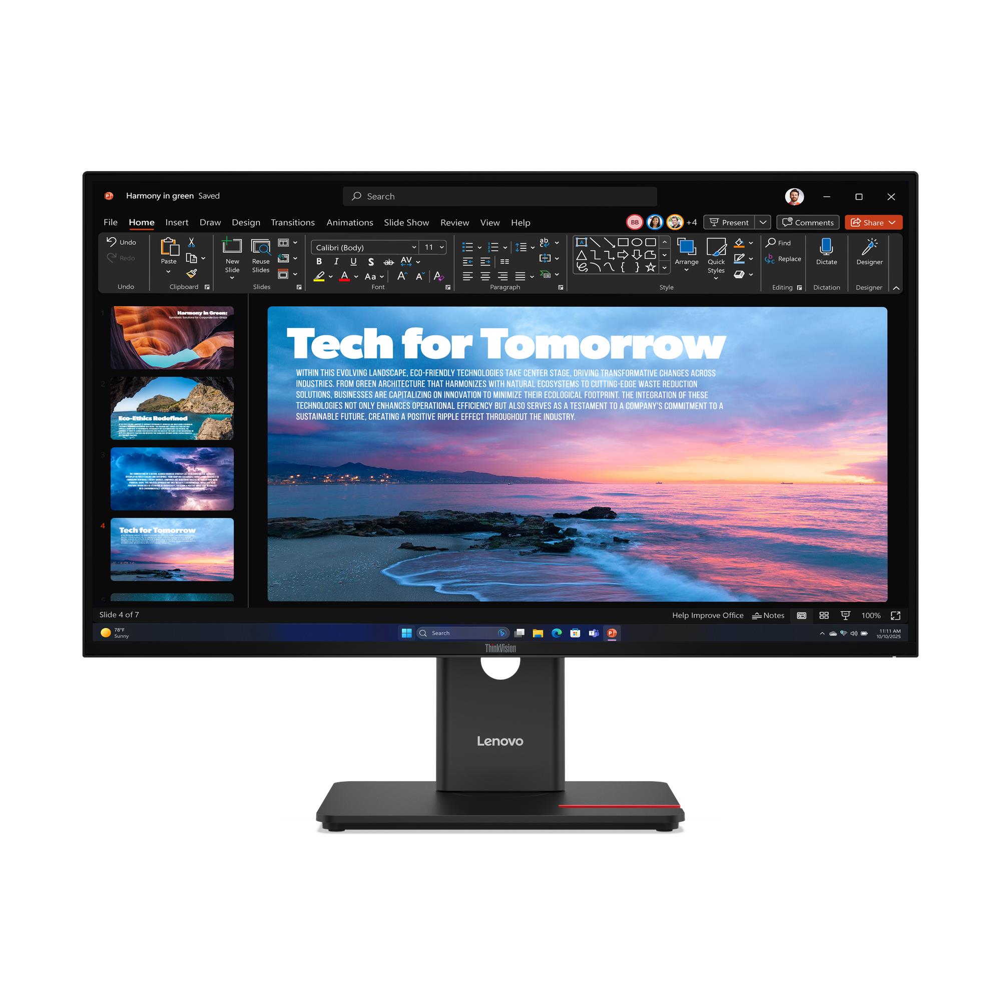 Lenovo ThinkVision/T27QD-40/27''/IPS/QHD/120Hz/4ms/Černá/3R